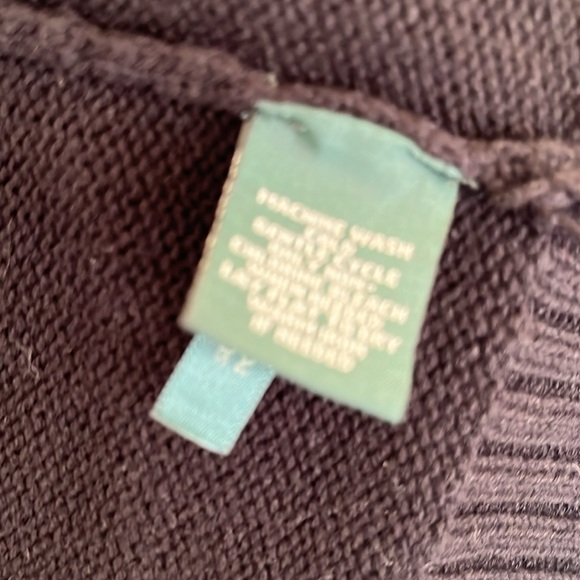 Lauren Ralph Lauren Black Button Down Sweater - Picture 2 of 5